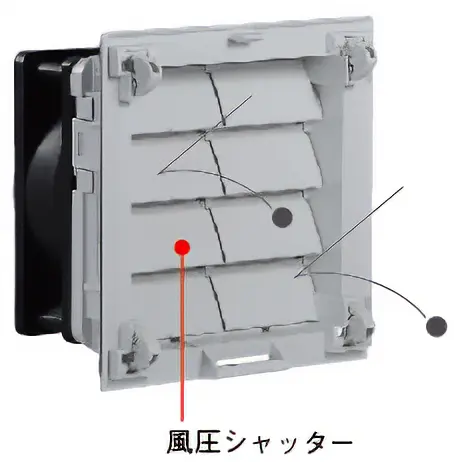 盤内に風が流れていない時