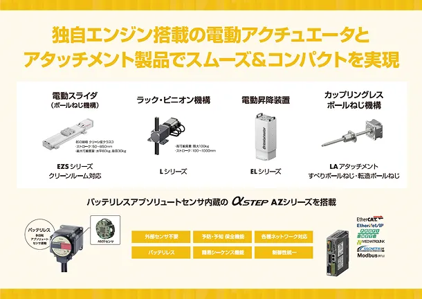 設計業務の効率アップを実現する電動アクチュエータの詳細資料のサムネイル