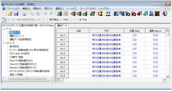運転データ/パラメータ設定画面