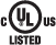 リスティング・マーク（UL によるUL/CSA 規格認証品）