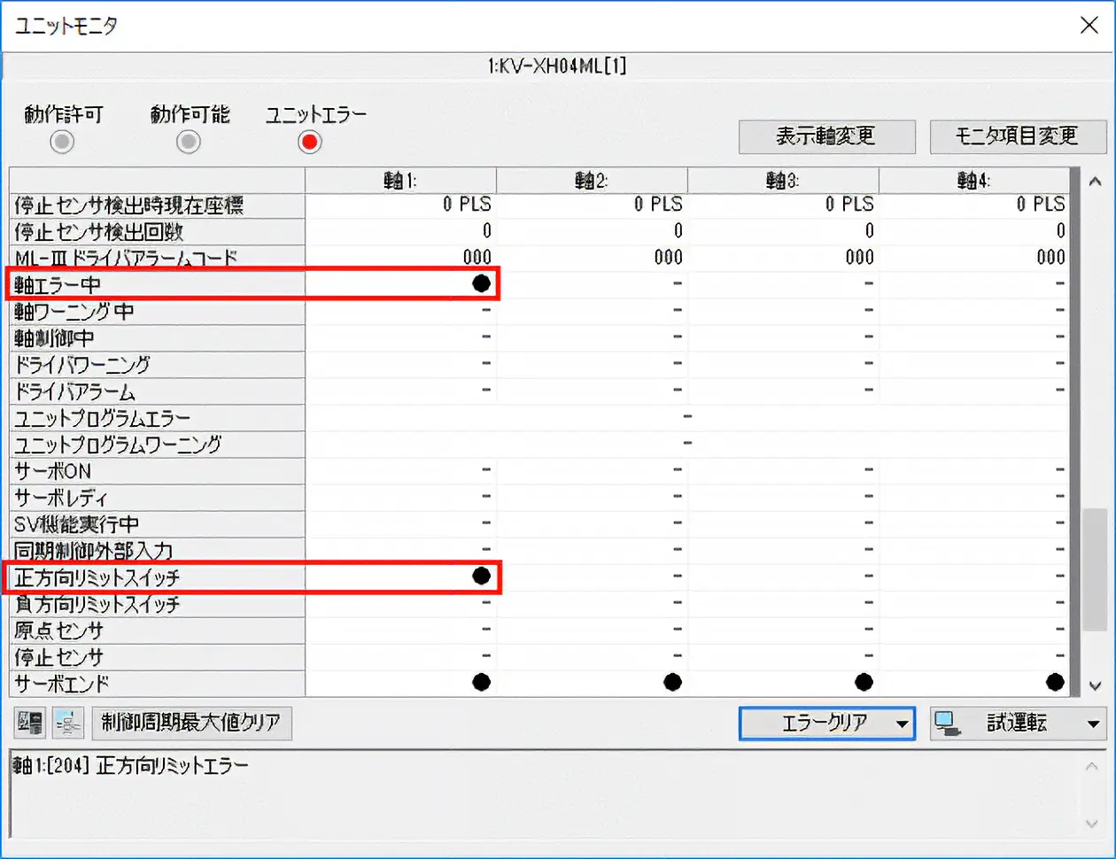 図：当社サポートソフト MEXE02のインフォメーションモニタ②