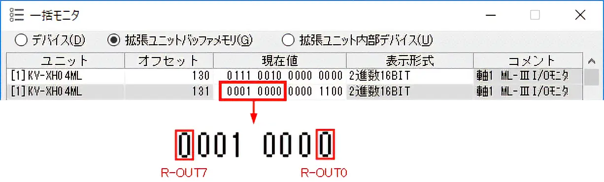 図:株式会社キーエンス製 KV STUDIOの一括モニタ