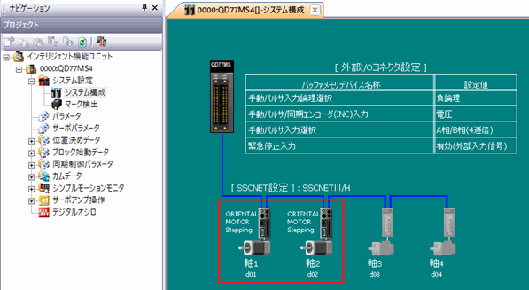 図：三菱電機株式会社製シンプルモーションユニット設定ツール