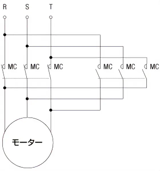 三相モーターの結線図