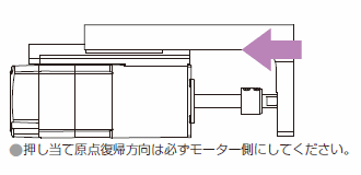 押し当て原点復帰の動作1