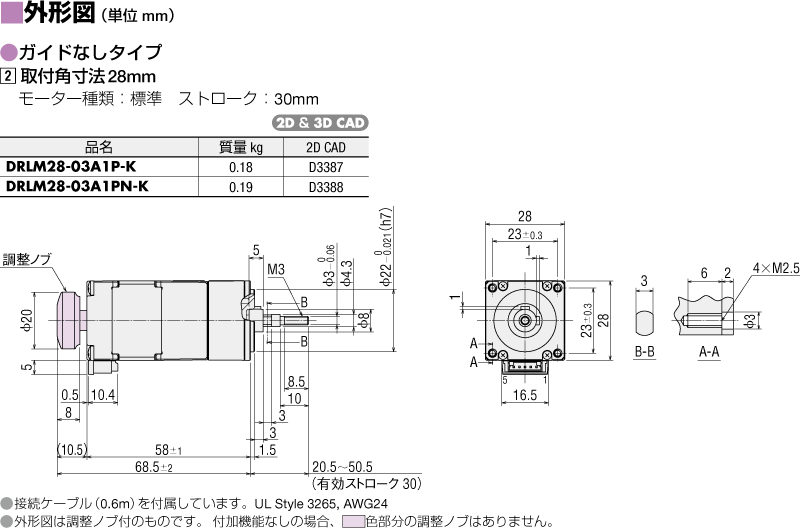 DRLM28-03A1PN-K | DRLIIシリーズ | オリエンタルモーター