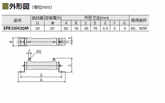 制動用外部抵抗器