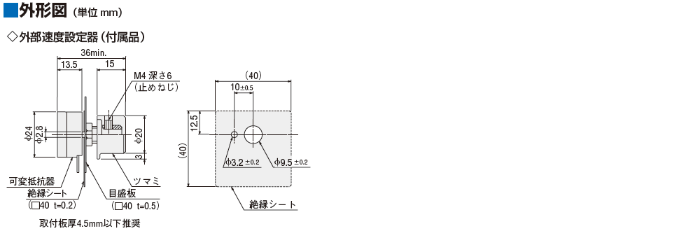 外部速度設定器