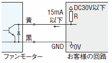 アラーム出力回路接続例
